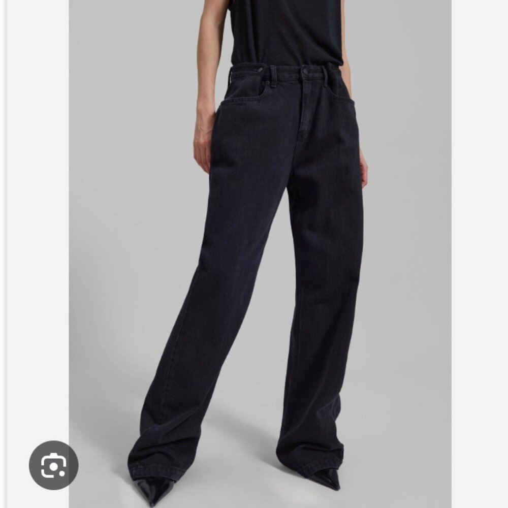 High Waist Frankie Shop Hayla Denim Black Wash L/XL